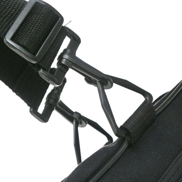 CHANEL Platinum Egoiste Noverty 2way Travel Shoulder Bag Canvas Black 07KP376 - Picture 12 of 16